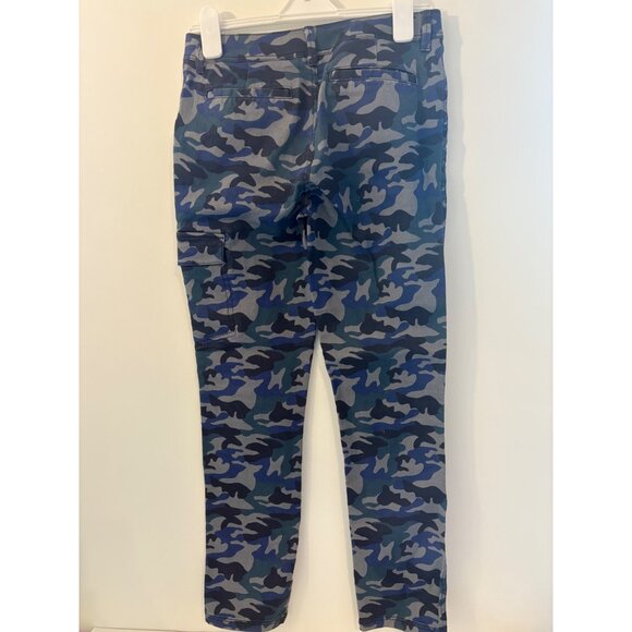 Boden Boys Blue Camouflage Cargo Pants 14Y Button, Pockets Excellent Condition‎ - Picture 4 of 8